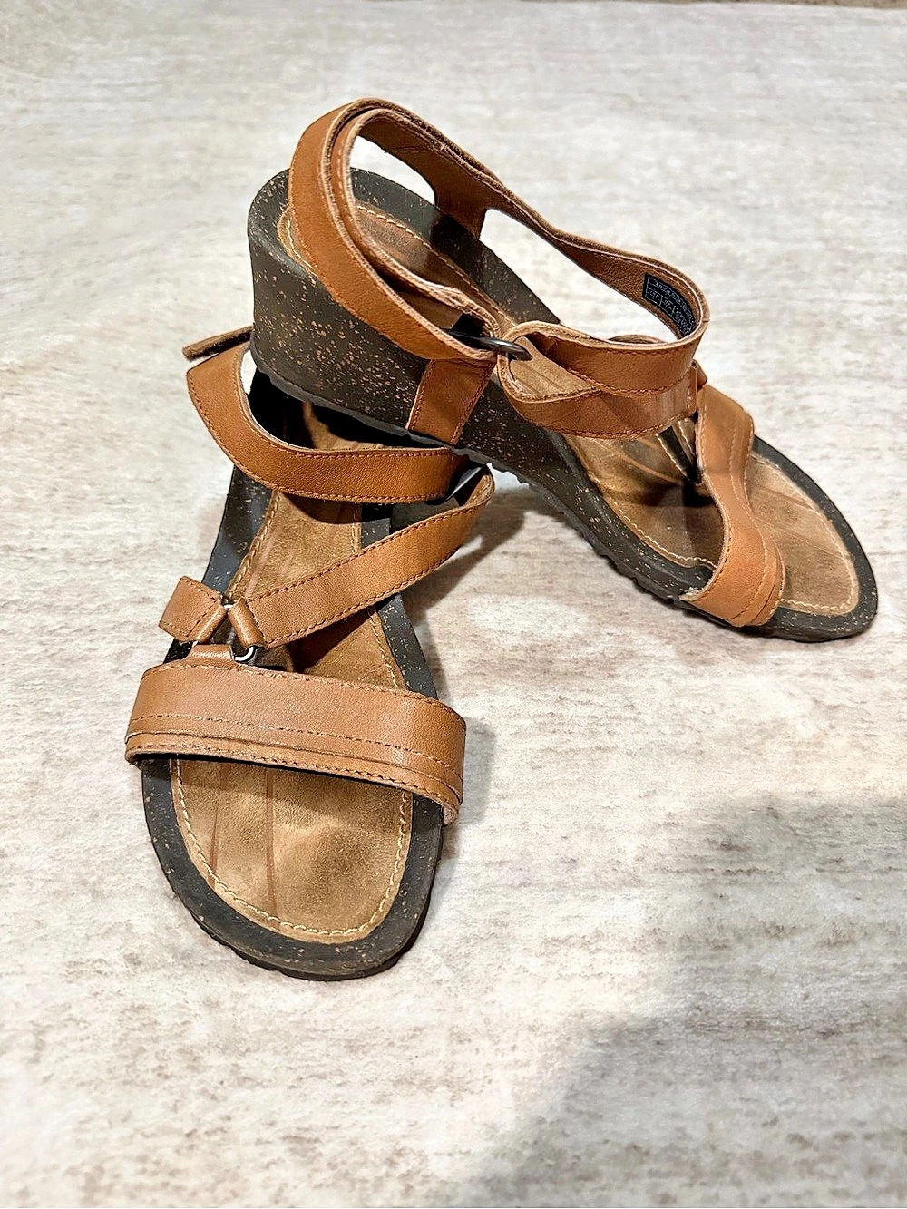 Teva Original Universal Brown Leather-Style Sandals US 9